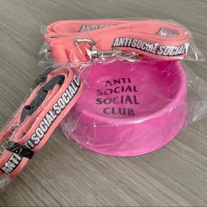 Anti Social Social Club Dog Leash, Collar & Bowl